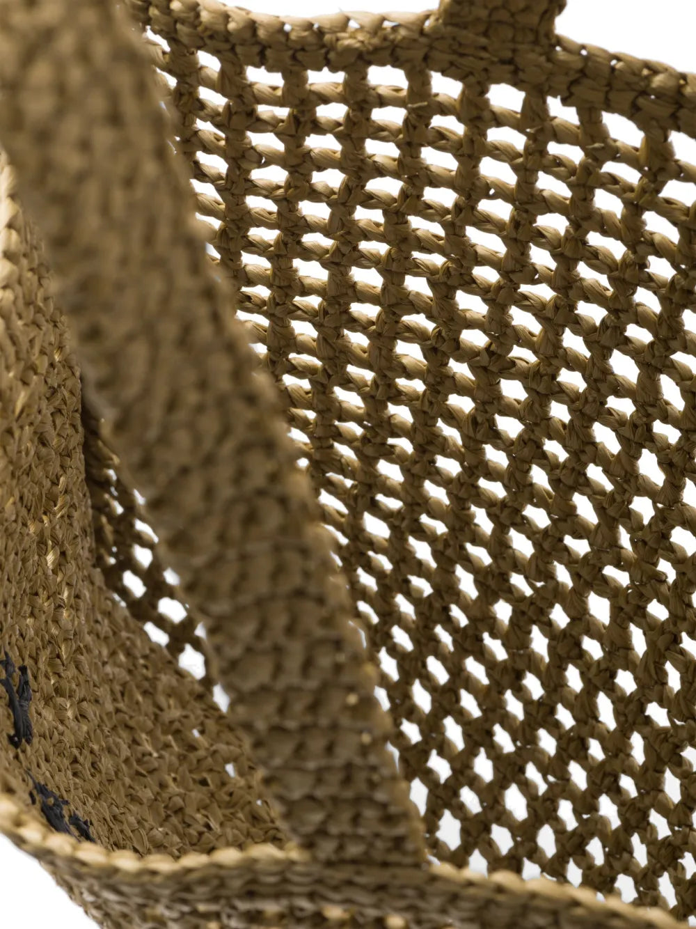 Prada Triangle-Logo Raffia Tote Bag