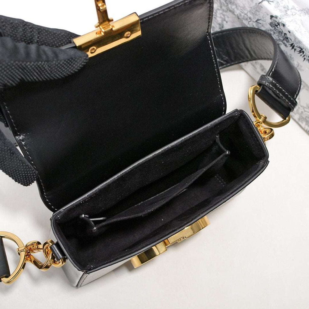 Dior 30 Montaigne Flap Shoulder Crossbody Bag with CD Clasp and Adjustable Leather Strap (24 x 17 x 8) cm